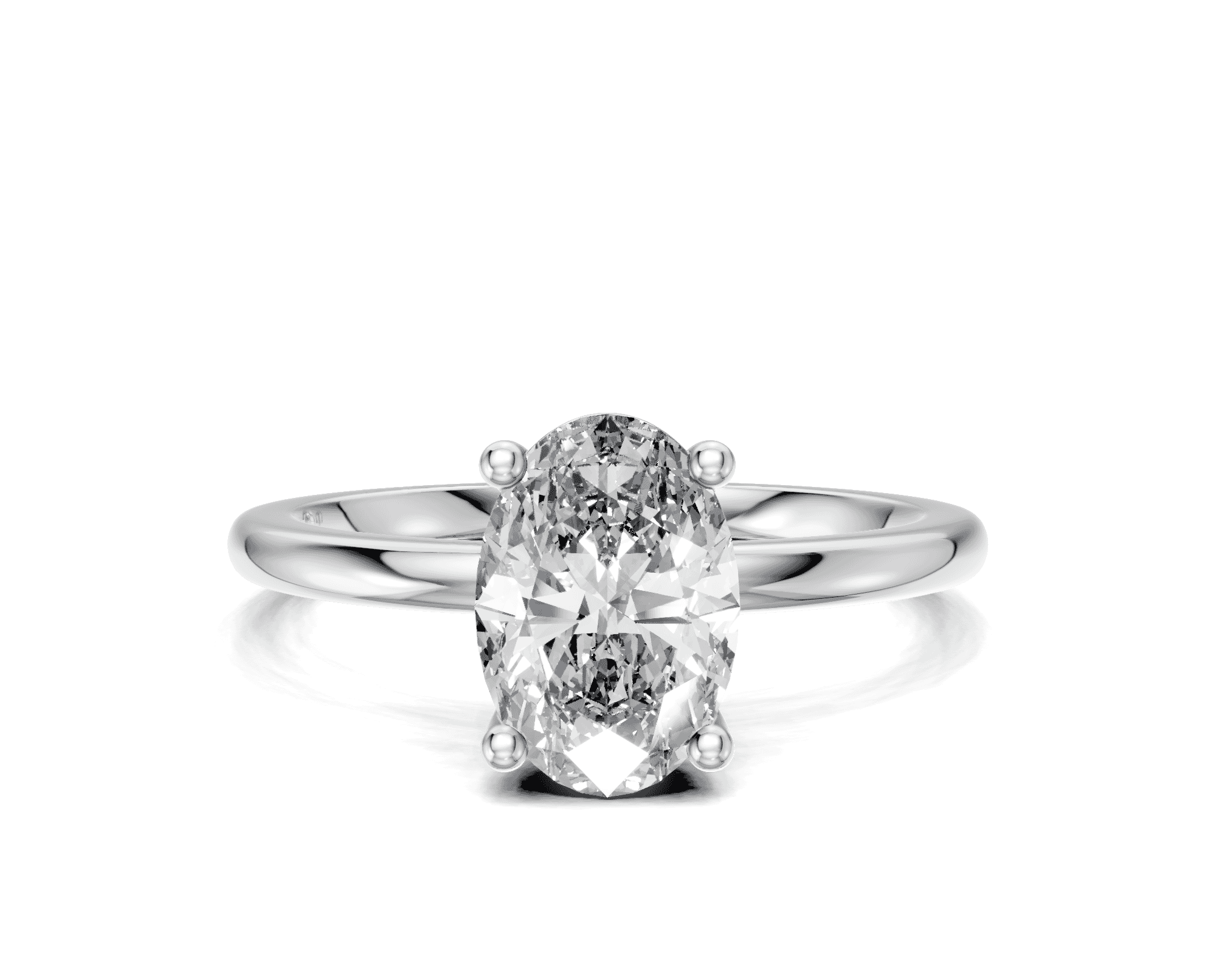 Image for Bali Solitaire 14K White Gold