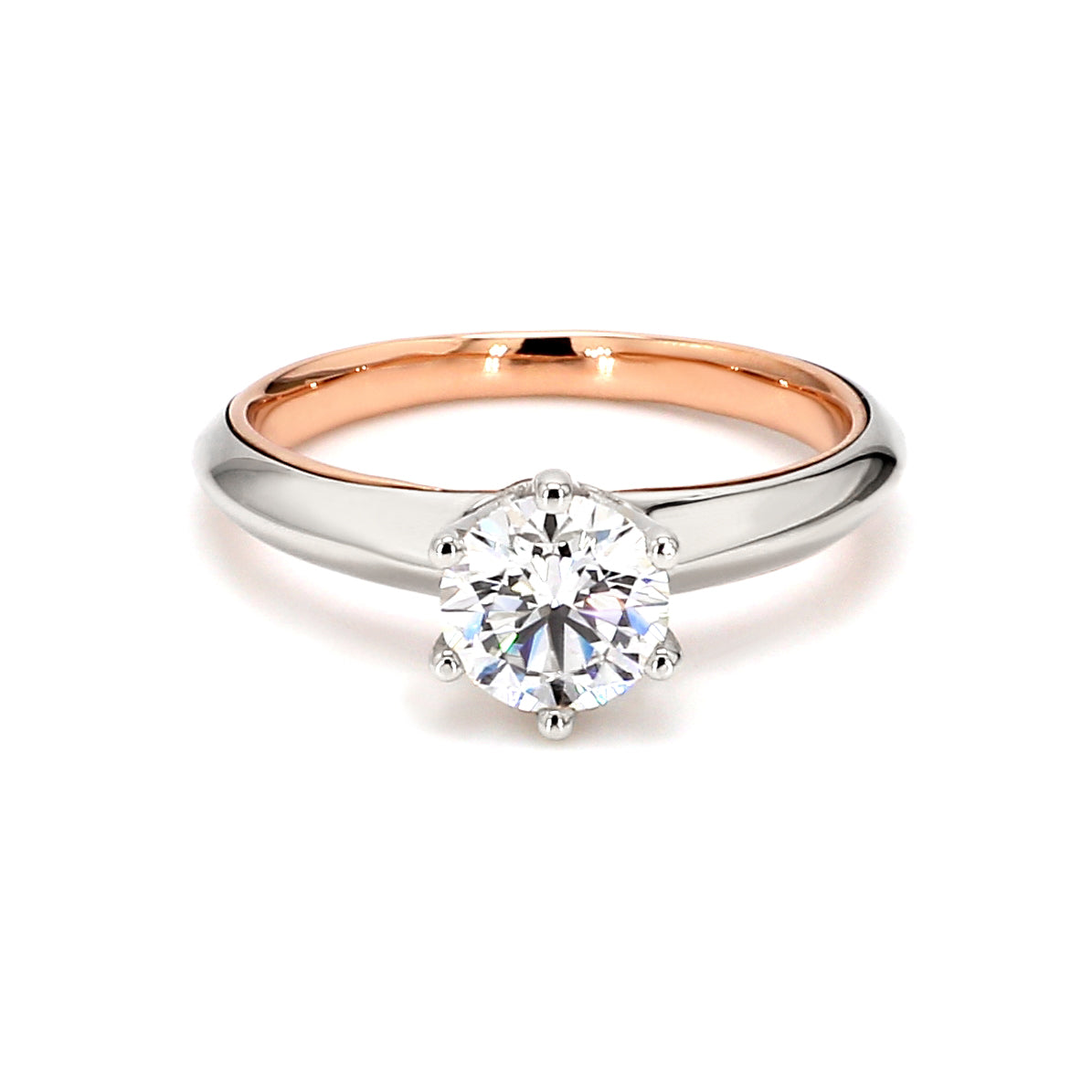SYDNEY-QUANTUM-WHITE/ROSE GOLD- 14KT