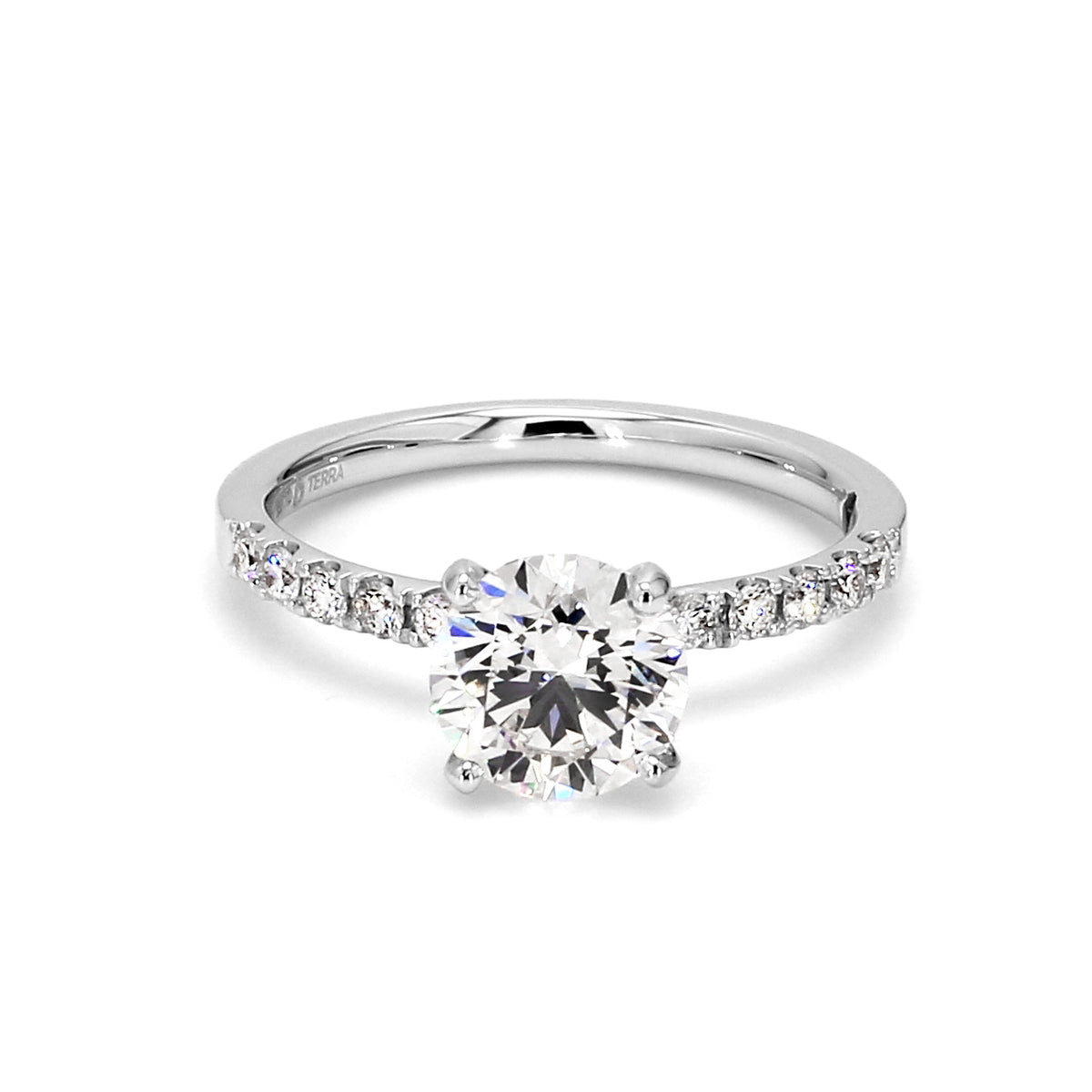 CHARLESTON 10 PIEDRAS - WHITE GOLD - 10KT
